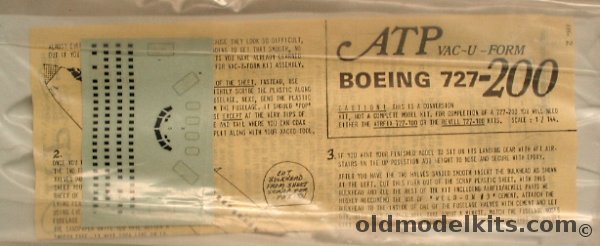 ATP 1/144 Boeing 727-200 - Fuselage Conversion with Decals, AVK-2 plastic model kit